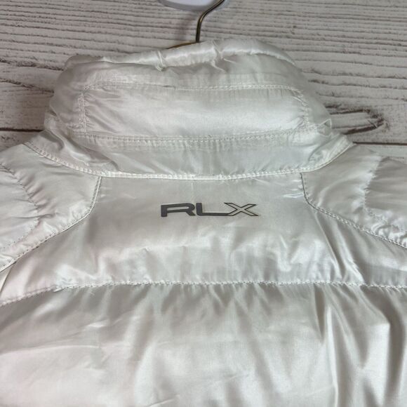 Ralph Lauren RLX Down Puffer Zip White Jacket Women’s Size S - Picture 10 of 13